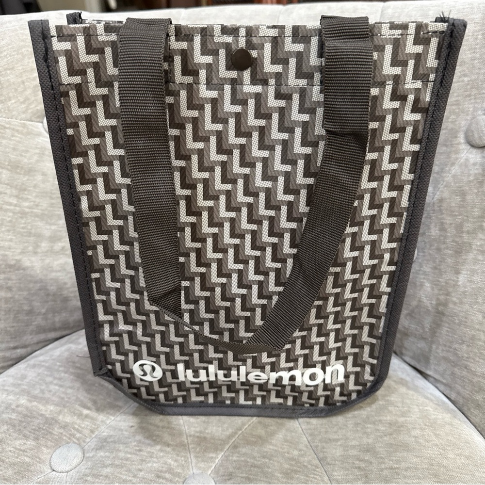 Lululemon 2025 Reusable Small Shopping Tote Bag Geometric Pattern 9.25X 11X4.5”